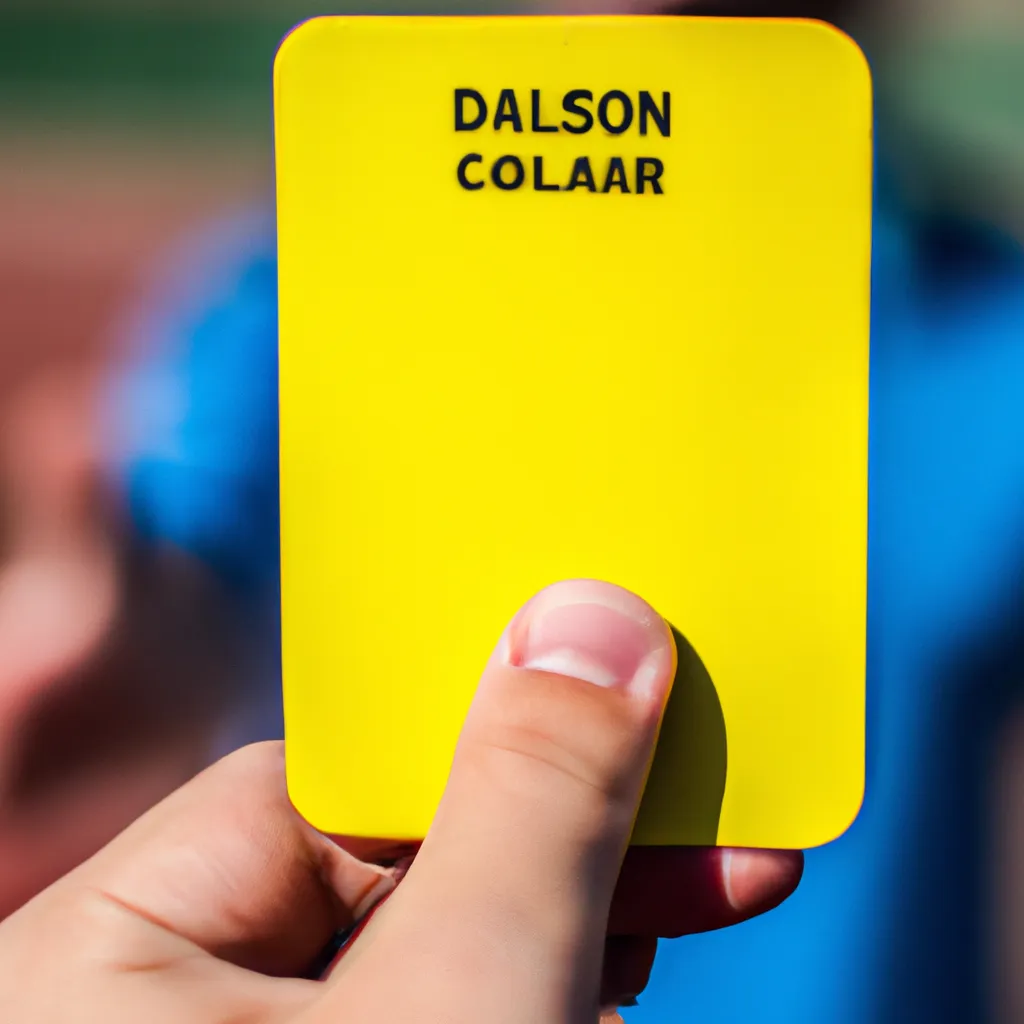 Co oznacza żółta kartka w piłce nożnej?