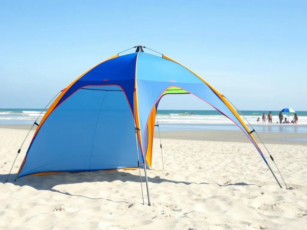 Jak prawidłowo składanie namiotu plażowego: proste porady krok po kroku